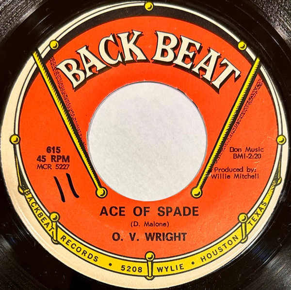 O. V. Wright* - Ace Of Spade / Afflicted (7", Single)