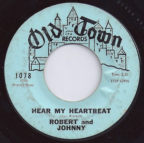 Robert & Johnny - Hear My Heartbeat / Try Me Pretty Baby (7", Single)