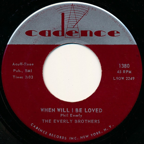 The Everly Brothers* - When Will I Be Loved / Be Bop A-Lula (7", Single, Roc)