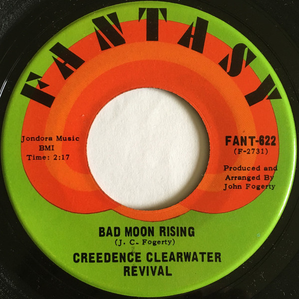 Creedence Clearwater Revival - Bad Moon Rising / Lodi (7", Single, Ind)