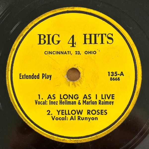 Various - As Long As I Live / Yellow Roses / Who's Shoulder Will You Cry On / Live Fast Love Hard Die Young (Shellac, 10", EP)