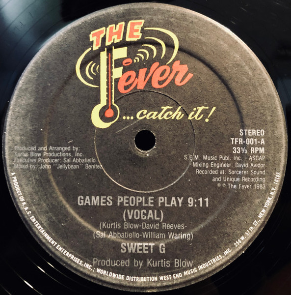 Sweet G - Games People Play (12")