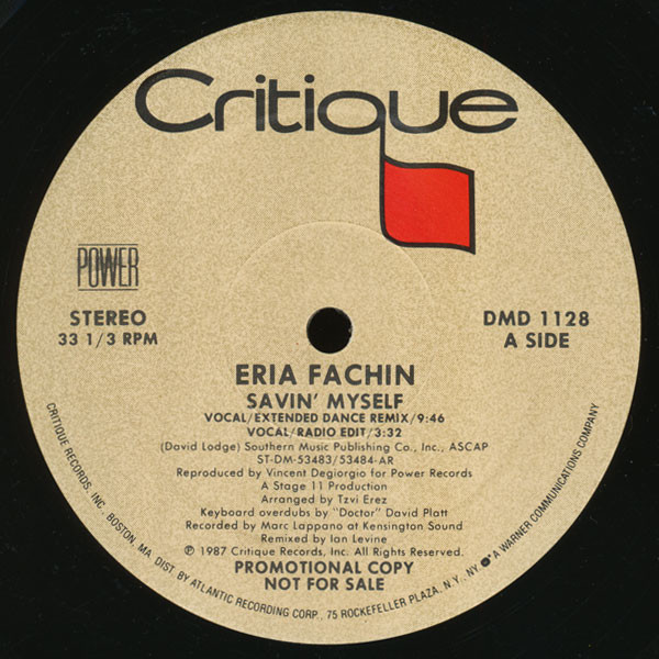 Eria Fachin - Savin' Myself (12", Promo)