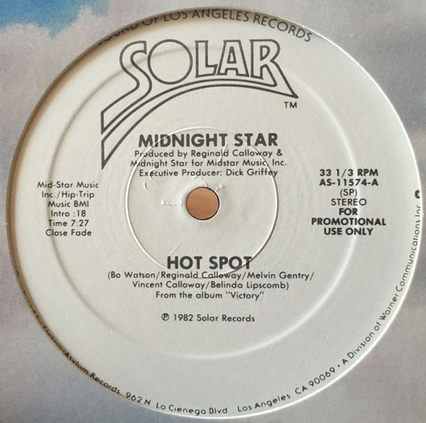 Midnight Star - Hot Spot (12", Mono, Promo)