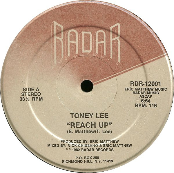 Toney Lee - Reach Up (12", Single)