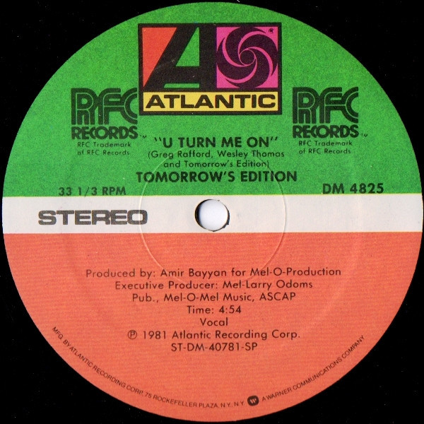 Tomorrow's Edition - U Turn Me On (12")