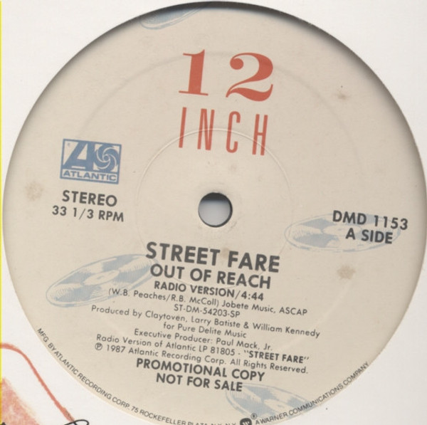 Street Fare - Out Of Reach (12", Promo, SP )