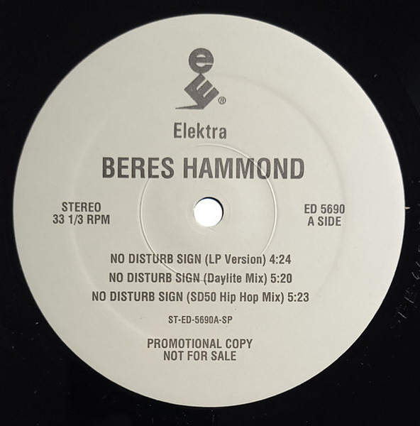 Beres Hammond - No Disturb Sign (12", Promo)