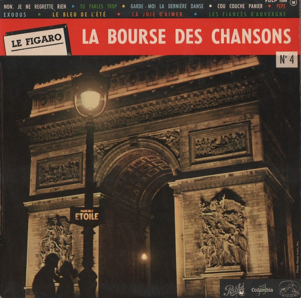 Various - La Bourse Des Chansons N° 4 - Le Figaro (10", Comp, Mono)