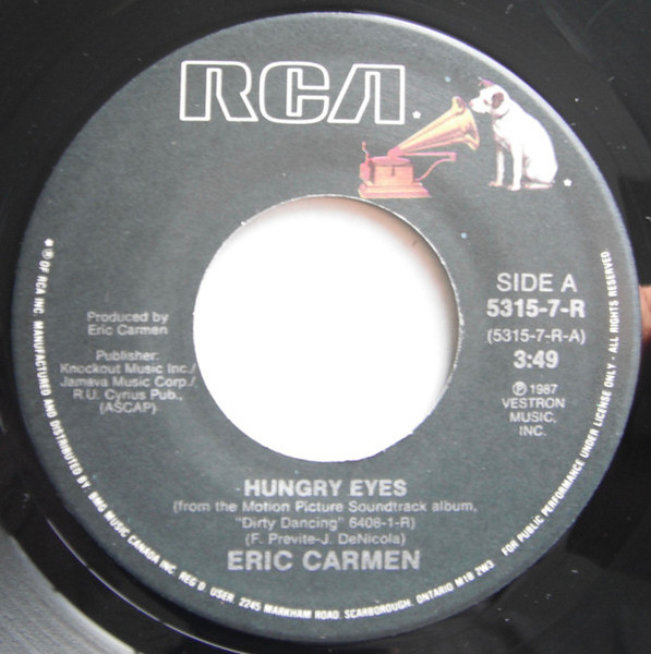 Eric Carmen / Tom Johnston - Hungry Eyes / Where Are You Tonight (7")