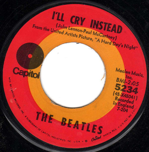 The Beatles - I'll Cry Instead / I’m Happy Just To Dance With You (7", Single, RE)