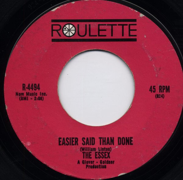 The Essex - Easier Said Than Done / Are You Going My Way (7", Single, Styrene, Ter)