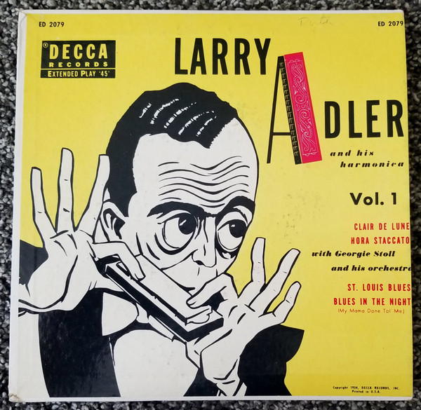 Larry Adler - Larry Adler And His Harmonica Vol. 1 (7", EP)
