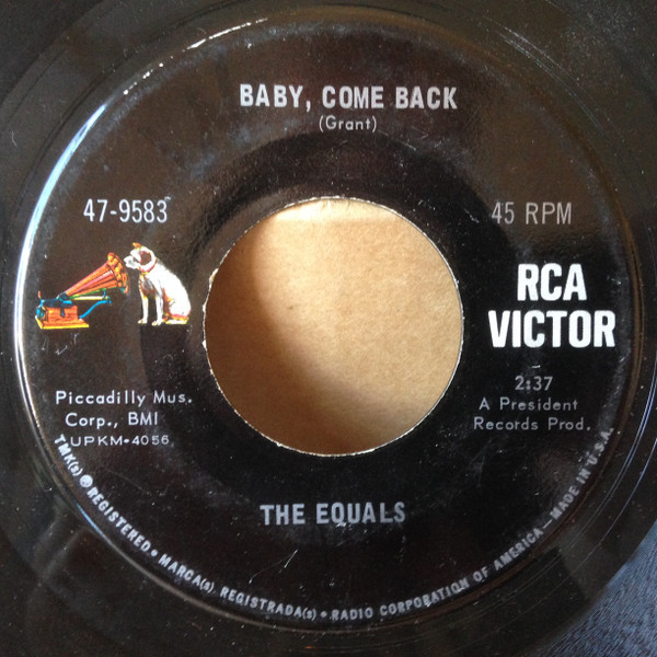 The Equals - Baby, Come Back / Hold Me Closer (7", Single, Ind)