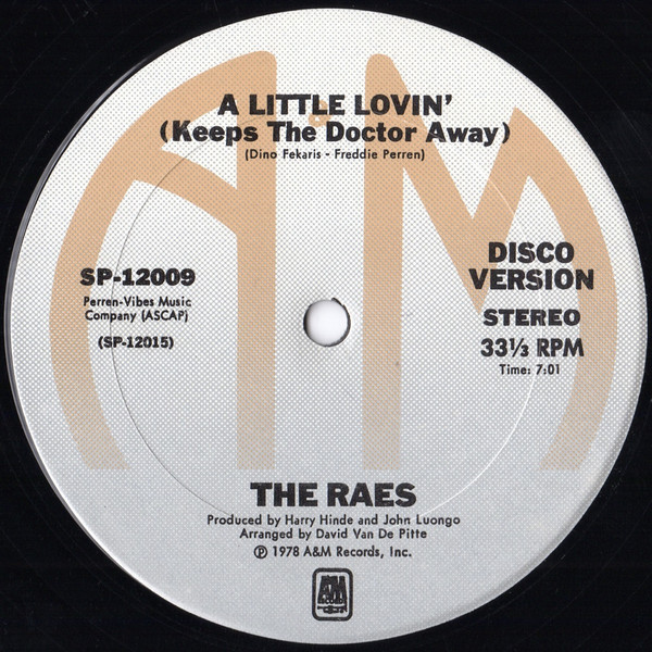 The Raes - A Little Lovin' (Keeps The Doctor Away) (12", Ter)