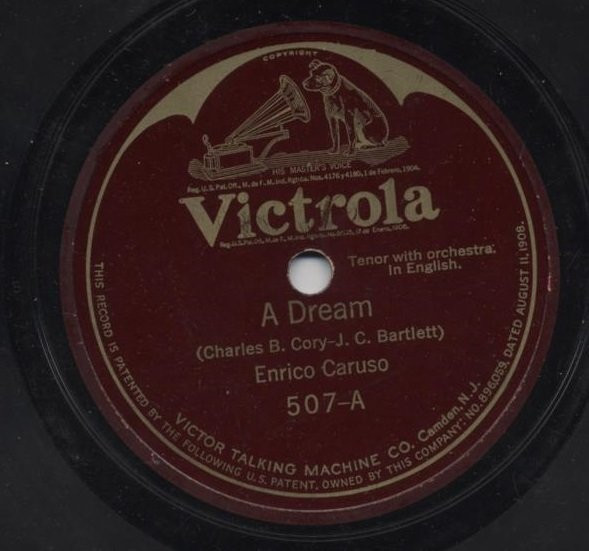 Enrico Caruso - A Dream / For You Alone (Shellac, 10")