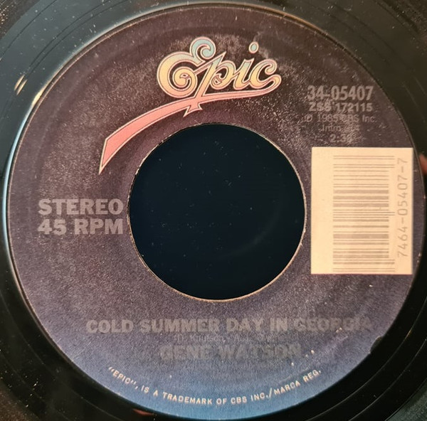 Gene Watson - Cold Summer Day In Georgia / The Note (7", Styrene, Car)
