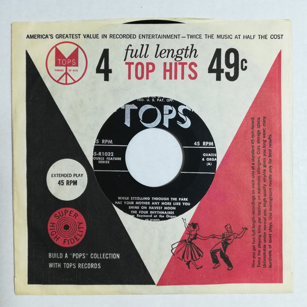 The Four Rhythmaires And Lew Raymond - While Strolling Through The Park (7", EP)
