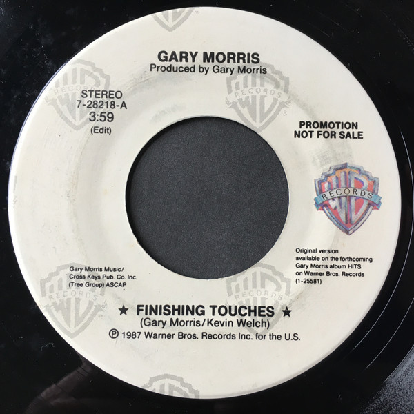 Gary Morris - Finishing Touches (7", Single, Promo)