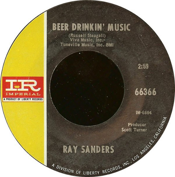 Ray Sanders - Beer Drinkin' Music (7")