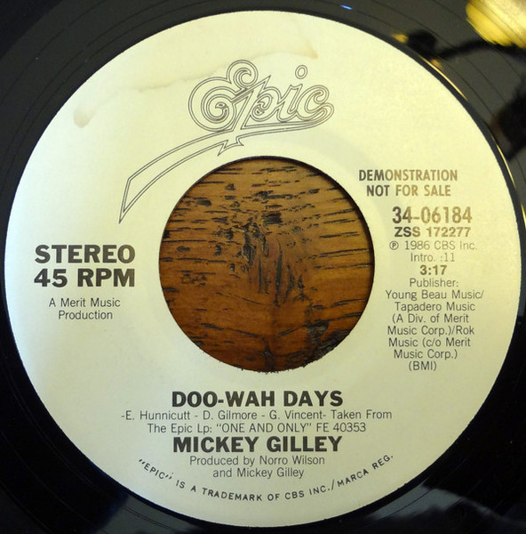 Mickey Gilley - Doo-Wah Days (7", Promo) Mickey Gilley - Doo-Wah Days (7", Promo)
