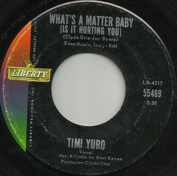 Timi Yuro - What's A Matter Baby (Is It Hurting You) (7", Single)