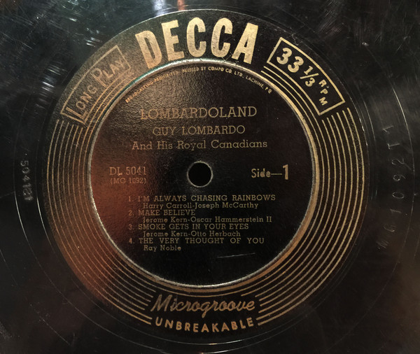 Guy Lombardo And His Royal Canadians - Lombardoland (10")