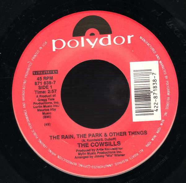 The Cowsills - The Rain, The Park & Other Things / Hair (7", Single, RE)