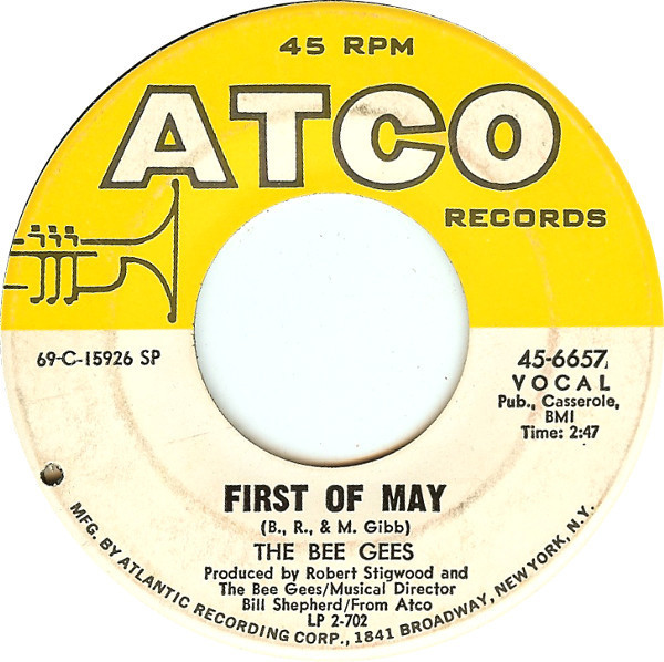 The Bee Gees* - First Of May (7", Single, SP)