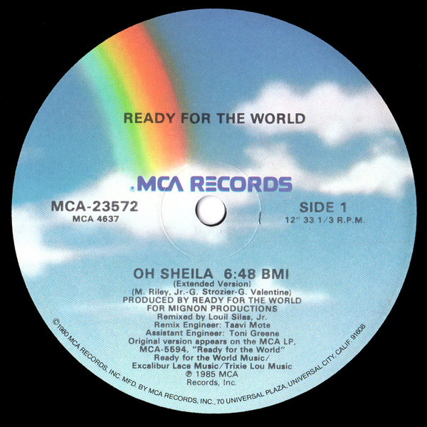 Ready For The World - Oh Sheila (12")