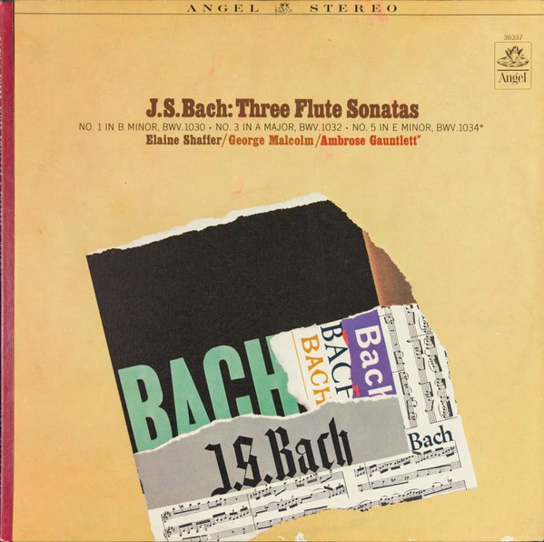 J.S. Bach*, Elaine Shaffer / George Malcolm / Ambrose Gauntlett - Three Flute Sonatas (LP, Album)