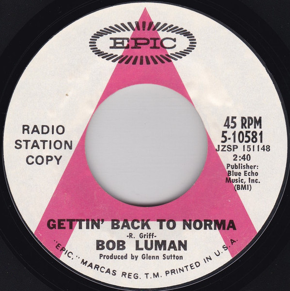 Bob Luman - Gettin' Back To Norma (7", Single, Promo)