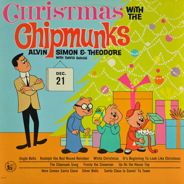 The Chipmunks - Alvin, Simon & Theodore* With David Seville - Christmas With The Chipmunks (LP, Album, RE)