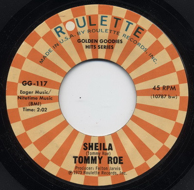 Tommy Roe - Sheila / Sweet Pea (7", RE, Styrene)
