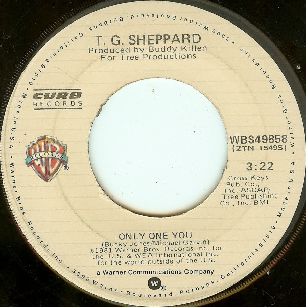 T.G. Sheppard - Only One You (7", Single, Jac)