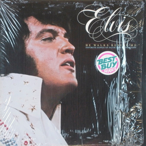 Elvis* - He Walks Beside Me, Favorite Songs Of Faith And Inspiration (LP, Comp, RE)