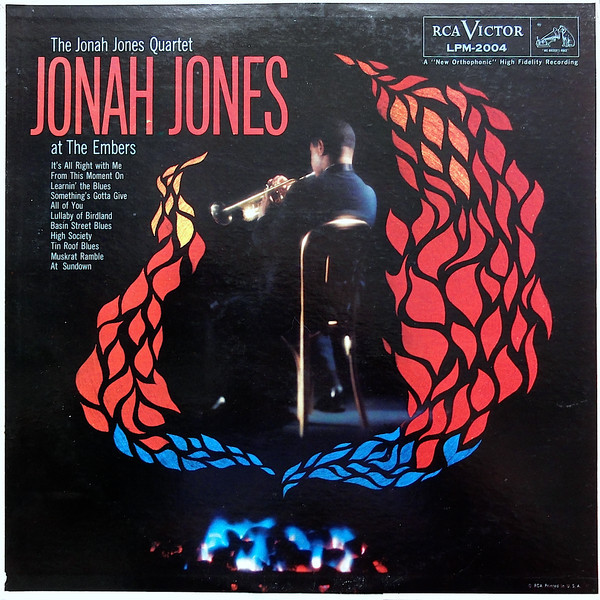 The Jonah Jones Quartet - Jonah Jones At The Embers (LP, Album, Mono, RE)_3391011558