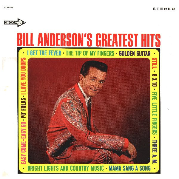 Bill Anderson (2) - Bill Anderson's Greatest Hits (LP, Comp)_3392384973