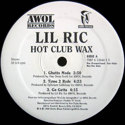 Lil Ric* - It's Like Armageddon (12", Promo, Smplr)