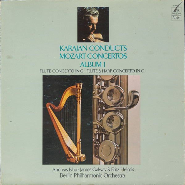 Mozart* - Karajan*, Berlin Philharmonic Orchestra*, Andreas Blau, James Galway & Fritz Helmis - Karajan Conducts Mozart Concertos (LP, Album)