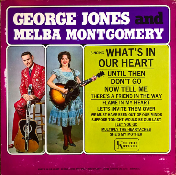 George Jones And Melba Montgomery* - Singing What's In Our Heart (LP, Album, Mono, Pla)