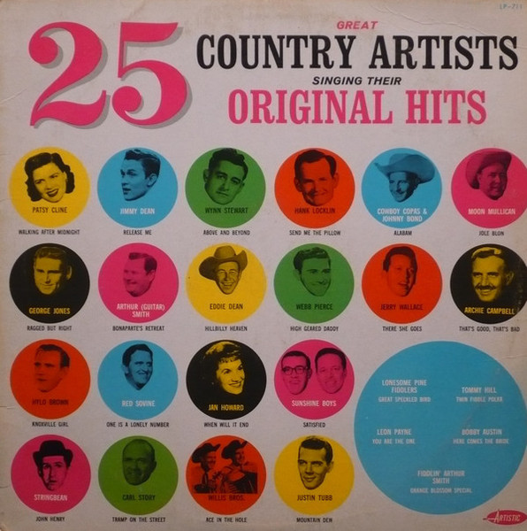 Various - 25 Great Country Artists Singing Their Original Hits (LP, Comp, RE, Yel)_3405156711
