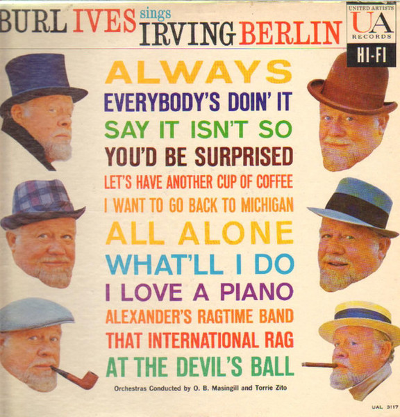 Burl Ives - Burl Ives Sings Irving Berlin (LP, Album)