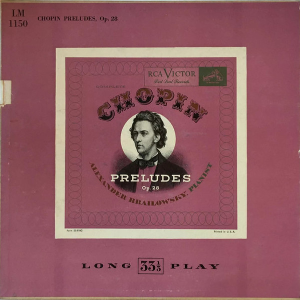 Chopin* - Brailowsky* - Preludes, Op. 28 (LP, Album, Mono)