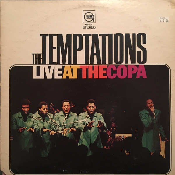 The Temptations - Live At The Copa (LP, Album, Hol)