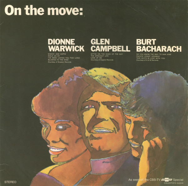 Dionne Warwick, Glen Campbell, Burt Bacharach - On The Move (LP, Comp, Jac)_3415186548