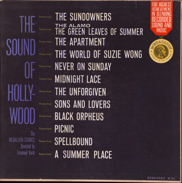 The Medallion Strings Directed By Emanuel Vardi - The Sound Of Hollywood (LP, Album, Mono, Gat)