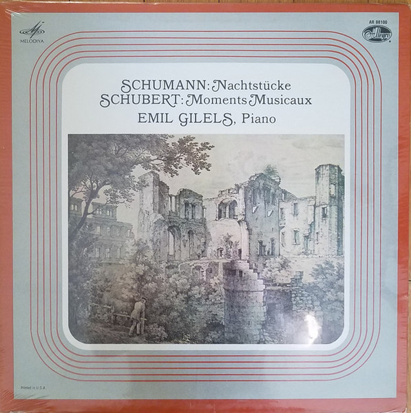 Emil Gilels - Schumann*, Schubert* - Nachstücke / Moments Musicaux (LP, RE)