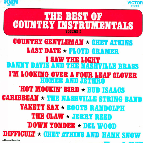 Various - The Best Of Country Instrumentals Volume 1 (LP, Album, Comp)