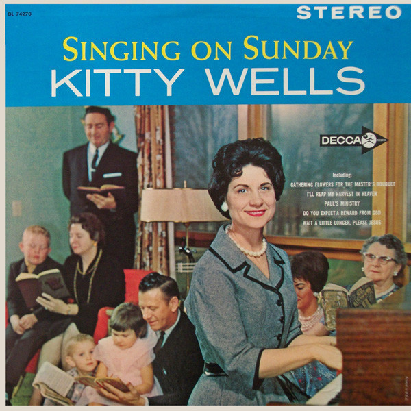 Kitty Wells - Singing On Sunday (LP, Album, RP, Pin)_3444798012
